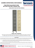 One Wide Box Lockers Unassembled (1030223)